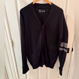 Genuine Merchandise Black and Gray Yankees Men's Cardigan